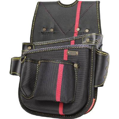 基陽 SA13K 進化シリーズ ネイルバッグ(小) 黒/緋 右腰用