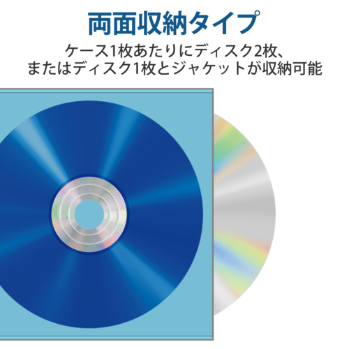 エレコム(ELECOM) CCD-NWB120ASO アソートカラー Blu-ray・CD・DVD対応不織布ケース スタンダード