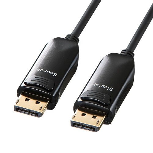 サンワサプライ KC-DPFB200 ブラック DIsplayPort光ファイバケーブル