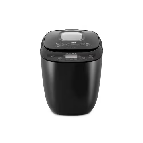 アイリスオーヤマ(Iris Ohyama) IBM-020-B ブラック ホームベーカリー_1