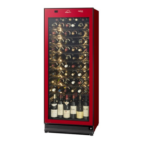 【標準設置料金込】フォルスター(forster) ST-RV273GL-R ワインレッド ロングフレッシュ 日本製ワインセラー 77本収納 左開き