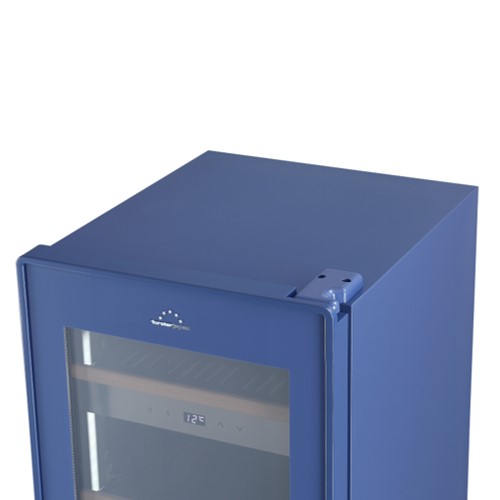 【標準設置料金込】【長期5年保証付】フォルスター(forster) FJE-113GS(BU) ブルー 薄型ワインセラー Essential 44本収納 加温ヒーター オートクローズ扉 1温度タイプ_9