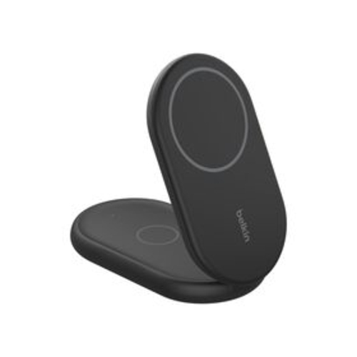 BELKIN WIZ028QCBK ブラック Belkin Qi2 2-in-1 折りたたみ式ワイヤレス充電器_4