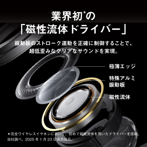 【長期保証付】Technics テクニクス EAH-AZ100-N シャンパンゴールド 完全ワイヤレスイヤホン Bluetooth5.3 IPX4 磁性流体ドライバー搭載 EAHAZ100N_1