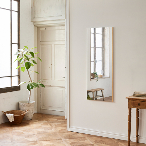 リフェクス 軽くて割れないミラー 鏡 吊式姿見 メープル REFEX 【代引