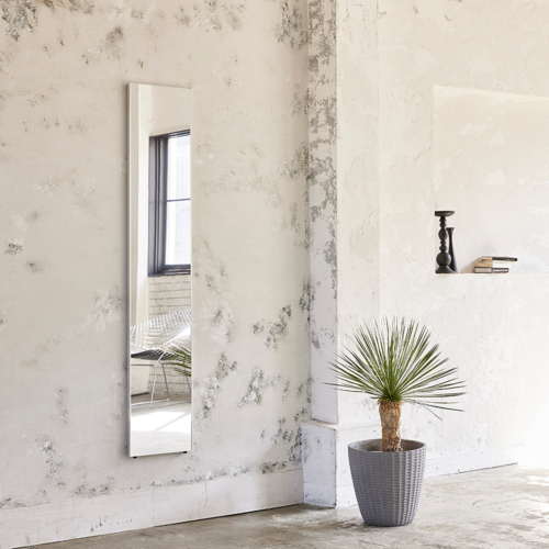 リフェクス 姿見 フィルムミラー 45×120cm シルバー Jフロント建装 NRM-2S (64-3285-16) 割れない スタンドミラー 幅45×高さ120cm シルバー 日本製 軽量