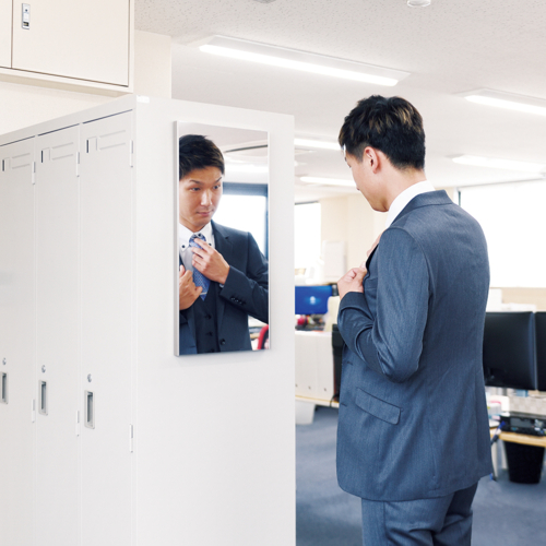リフェクス 軽くて割れないミラー 鏡 リフェクス マグネットミラー シルバー REFEX 【代引不可/北海道・沖縄・離島配送不可】_4