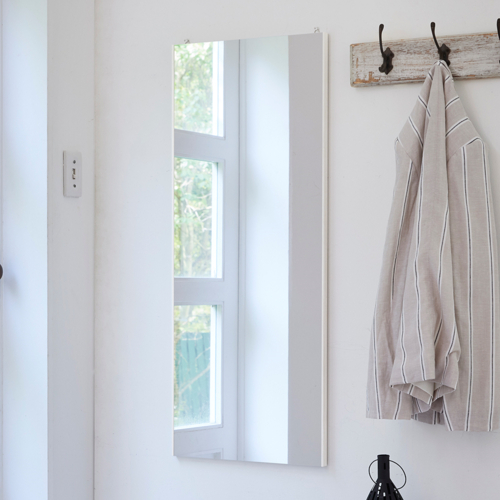 リフェクス 軽くて割れないミラー 鏡 リフェクス エア・ミドル ホワイト REFEX 【代引不可/北海道・沖縄・離島配送不可】