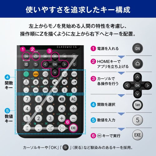 【長期保証付】CASIO(カシオ) fx-CG100-N ClassWiz CG グラフ関数電卓 カラー液晶 3Dグラフ ハードカバー付き 10桁_2