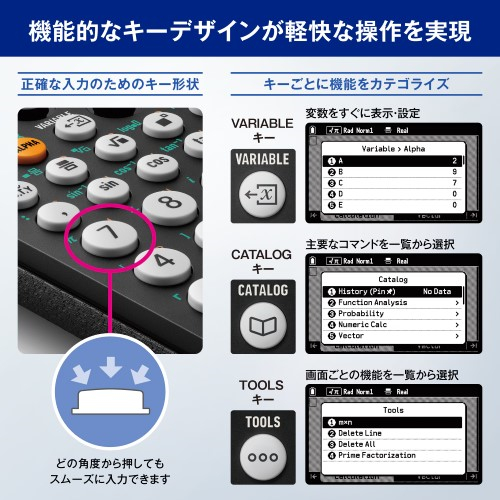 【長期保証付】CASIO(カシオ) fx-CG100-N ClassWiz CG グラフ関数電卓 カラー液晶 3Dグラフ ハードカバー付き 10桁_3
