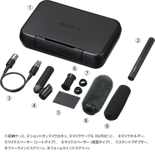 ソニー(SONY) ECM-778 ショットガンマイクロホン XLR端子対応 小型・軽量
