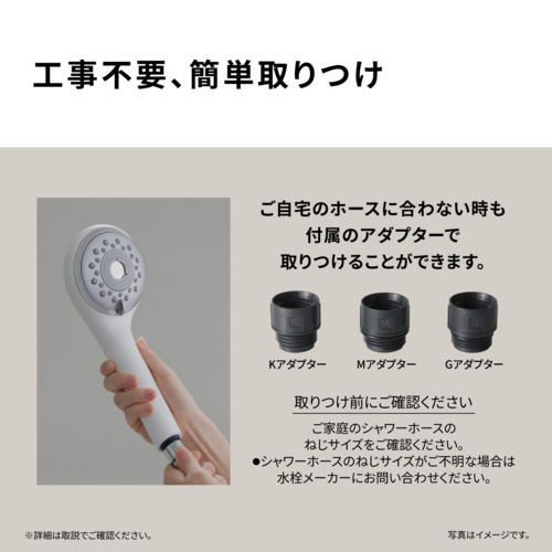 パナソニック(Panasonic) EH-SH50-W ホワイト ファインバブルシャワーヘッド ファインベール 美肌 美髪 メイク汚れ うるおい ５モード