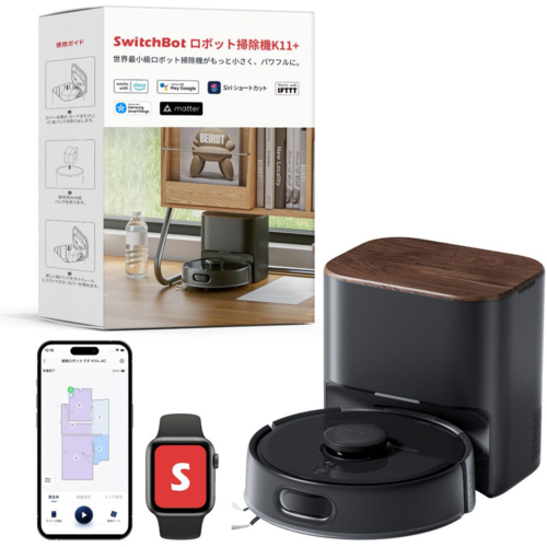 SwitchBot(スイッチボット) SwitchBot K11+ W3003100-B ブラック ロボット掃除機_8