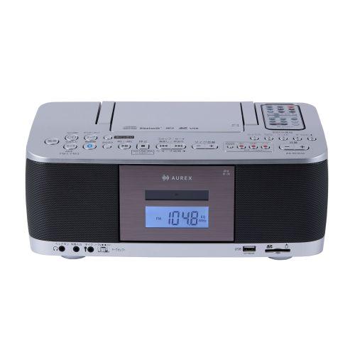 Aurex(オーレックス) AX-KCR70S しろがね色 SD・USB・CDラジオカセットレコーダー