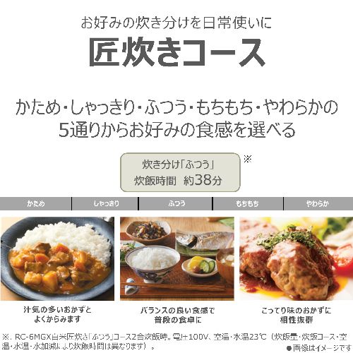東芝(TOSHIBA) RC-6MGX-W グランホワイト 炎匠炊き 真空ＩＨ炊飯器 3.5合炊き