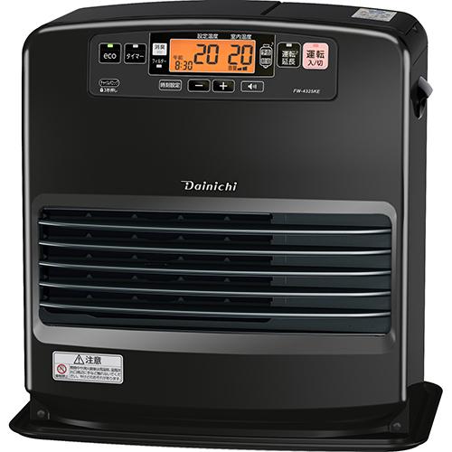 【長期保証付】ダイニチ FW-4325KEK チャコールブラック 石油ファンヒーター　木造11畳　コンクリート15畳