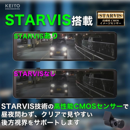 KEIYO(ケイヨー) AN-DM003A とにかく明るいデジタルバックミラー 3年保証付_5