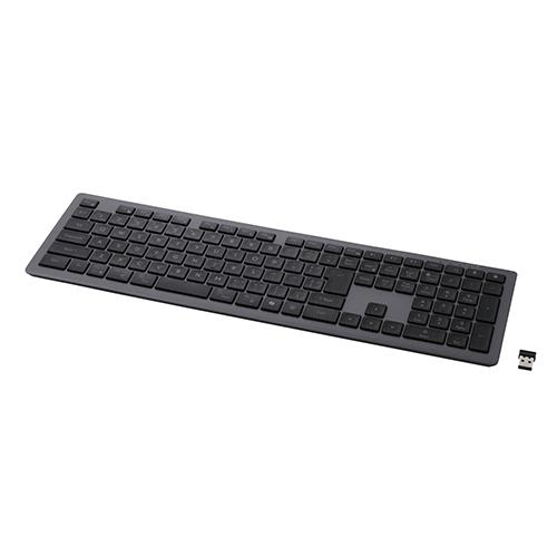 エレコム(ELECOM) TK-PN10FMPBK ブラック フルサイズ ワイヤレスキーボード Bluetooth & 無線2.4GHz両対応 日本語配列 超薄型 充電式 Precisionist