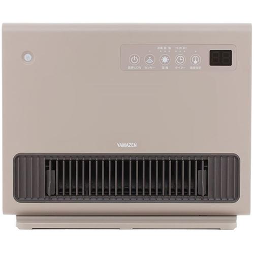 山善(YAMAZEN) YKDSF-VD121 グレージュ 大風量セラミックファンヒーター 人感・温度センサー付