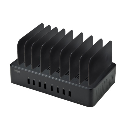 サンワサプライ ACA-STN74BK USB充電スタンド 8ポート・合計19.2A・高耐久タイプ 14,161円