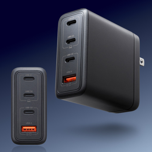 サンワサプライ ACA-PD104BK USB PD対応AC充電器 PD100W・C×3+A×1_2