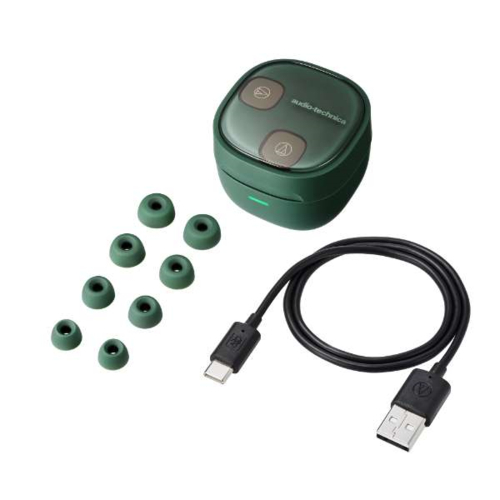 オーディオテクニカ(audio-technica) ATH-SQ1TW2NC-GR フォレストグリーン 完全ワイヤレスノイズキャンセリングイヤホン_3