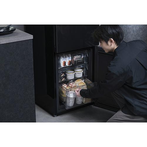 【設置＋リサイクル＋長期保証】アイリスオーヤマ(Iris Ohyama) IRSN-BLK15A-B ブラック 冷凍冷蔵庫 153L_8