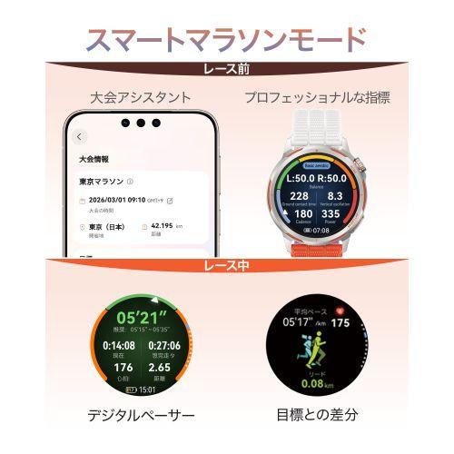 HUAWEI(ファーウェイ) HUAWEI WATCH GT RUNNER 2 BL ブルー ランニングスマートウォッチ スマートマラソンモード CHT-B19-BL_1