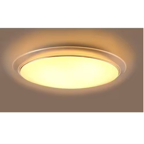 東芝(TOSHIBA) NLEH12058E-LC LEDシーリングライト 12畳 調光 調色 リモコン付 ON/OFFタイマー搭載 省エネモデル シルバートリムデザイン_1