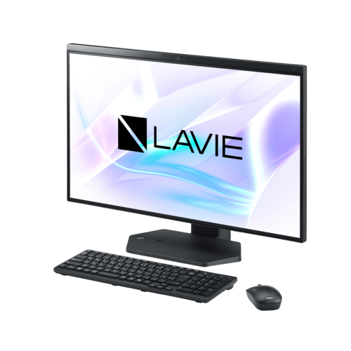 【長期保証付】NEC LAVIE A27 PC-A2795LABB 27.0型 Core i7 Win11Home メモリ16GB SSD512GB Officeオプション付 一体型デスクトップ ファインブラック