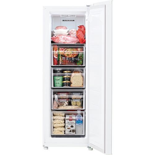 【設置＋リサイクル】ハイアール(Haier) JF-UFS11B-W ホワイト 1ドア冷凍庫 右開き 107L 幅450mm_10