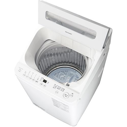 【設置】シャープ(SHARP) ES-GV7L-W ホワイト系 穴なし槽シリーズ 全自動洗濯機 上開き 洗濯7kg_10