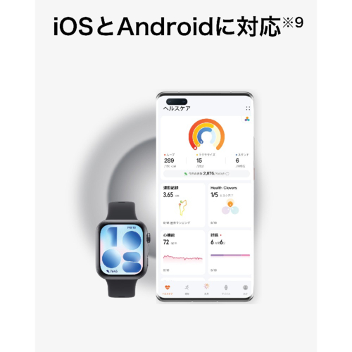 HUAWEI(ファーウェイ) HUAWEI FIT 5 WH ホワイト スマートウォッチ NKI-B09-WH 1.82型 LTPO OLED Bluetooth対応 9軸センサー搭載 IP6X防水_10