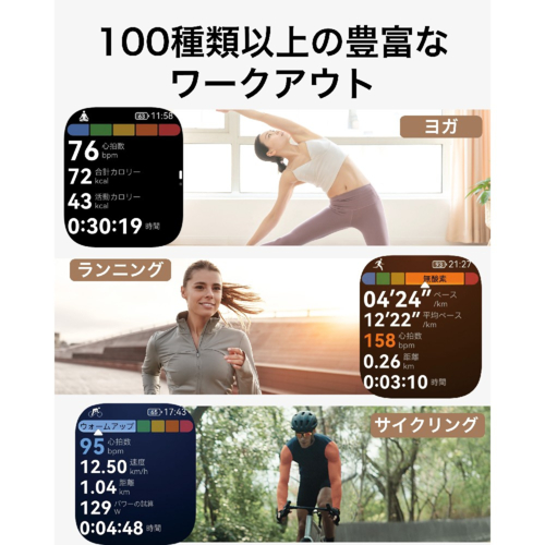 HUAWEI(ファーウェイ) HUAWEI FIT 5 WH ホワイト スマートウォッチ NKI-B09-WH 1.82型 LTPO OLED Bluetooth対応 9軸センサー搭載 IP6X防水_4