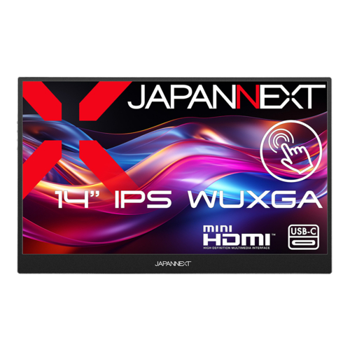 ジャパンネクスト(JAPANNEXT) JN-MD-IPST14WX 14型 WUXGA(1920×1200) HDR10 IPS タッチパネル搭載モバイルモニター ディスプレイ