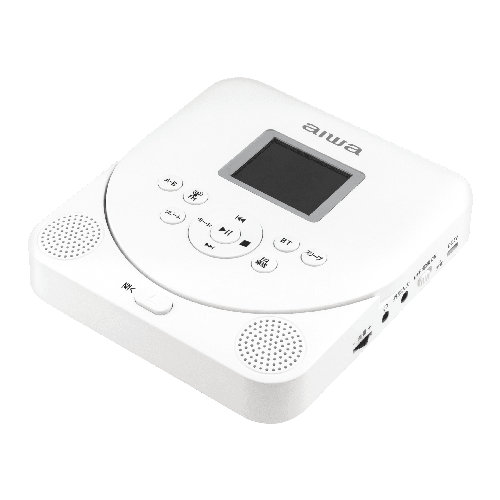 【長期保証付】AIWA(アイワ) GAA5‐PCD0001 スピーカー内蔵ポータブルCDプレーヤー ラジオ搭載ワイドFM対応