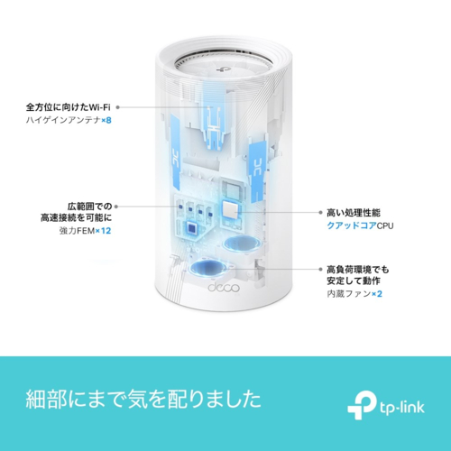 TP-Link(ティーピーリンク) Deco BE85 1P BE22000 Wi-Fi 7(be) 11520+