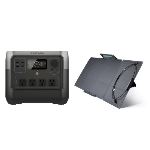 EcoFlow ZMR620-B-JP RIVER 2 Pro + EFSOLAR110N EcoFlow 110Wソーラー 