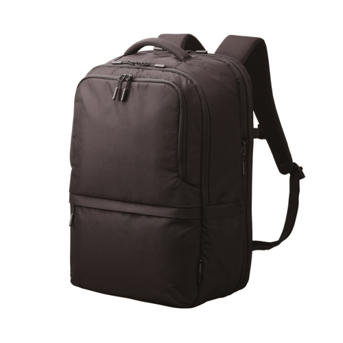 エレコム(ELECOM) BM-BPEP-BK ブラック リュック 大容量 気室拡張機能 27L 撥水加工 15.6インチ ビジネスバック