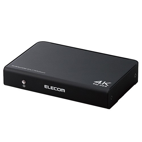 エレコム(ELECOM) VSP-HDP12BK HDMI分配器 4K 60P 対応 1入力 2出力 スプリッター