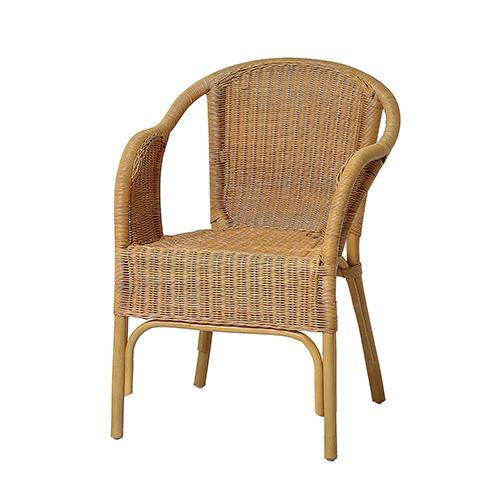 クロシオ 【完成品】 ラタンスタッキングチェア(ナチュラル)の通販は 12,479円