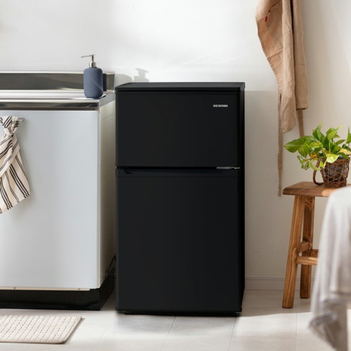 アイリスオーヤマ(Iris Ohyama) IRSD-9B-B(ブラック) 2ドア冷凍