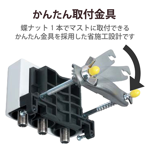 DXアンテナ 4DCS DXアンテナ 屋外用4分配器_5