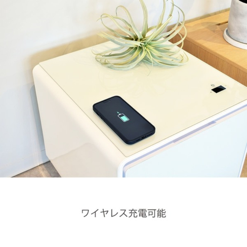 【長期保証付】SAPPHIRE(サファイア) SAPPHIRE by LOOZER SMART TABLE STB30 WHITE 冷蔵庫付きスマートテーブル 1ドア 30L_5