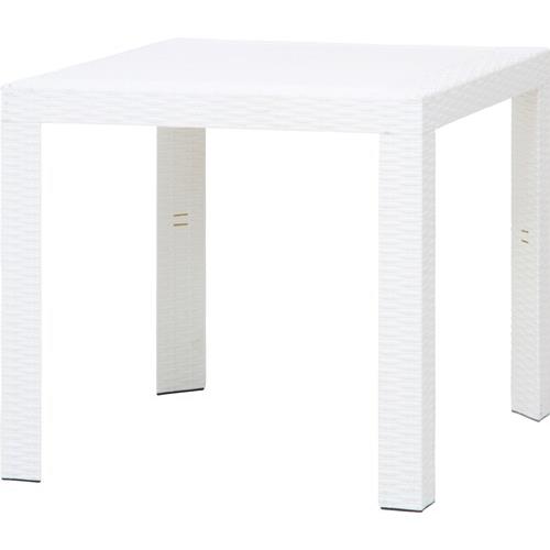 不二貿易 【組立品】ステラ テーブル ８０角 ホワイト(１２５１７) ホワイトの通販は