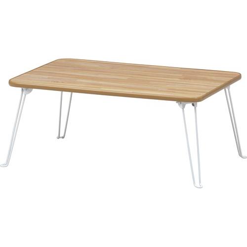 不二貿易 【完成品】 ちゃぶ台 幅７５ ＮＡ／ＷＨ ＣＢ−７５５０Ｆ−ＮＡ