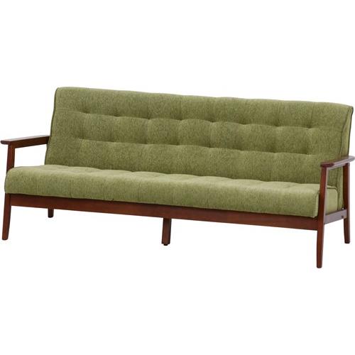 不二貿易 【完成品(一部取付)】 ファブリックソファー フレンズＧＲ ３Ｐ ８４６