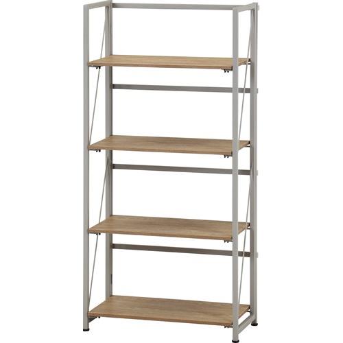不二貿易 【完成品】折りたたみシェルフ アロン４段 ＮＡ