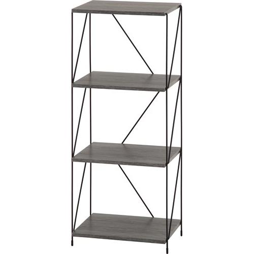 不二貿易 【組立品】ＥＺＢＯワイヤーラック４段 ４０幅 ＧＹ