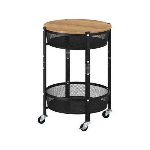 アイリスオーヤマ(Iris Ohyama) マルチワゴン 丸型2段 ブラック MUW-R2の通販は 6,638円